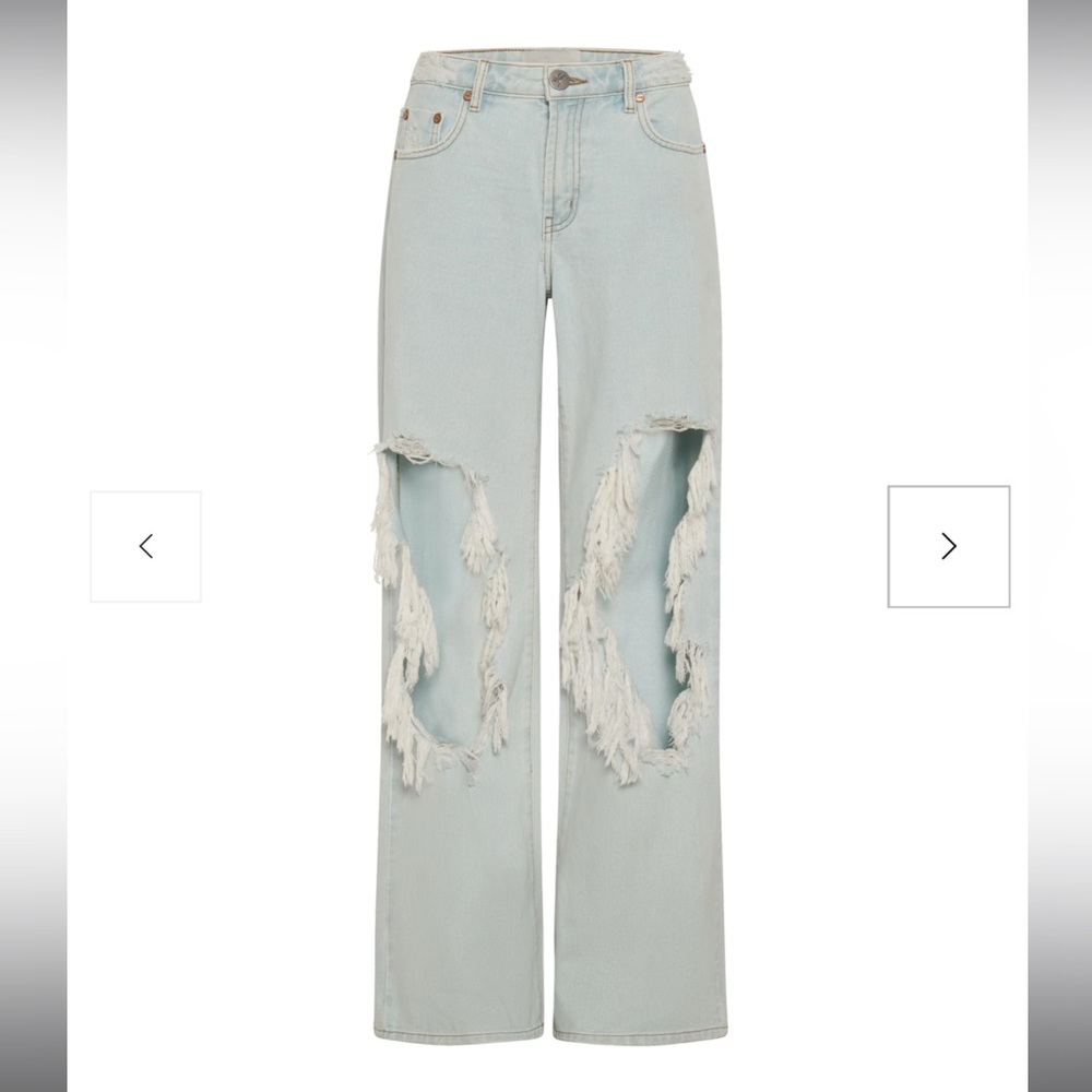 NWT Jackson Mid Waist Wide Leg Denim Jeans - Le Surf One Teaspoon